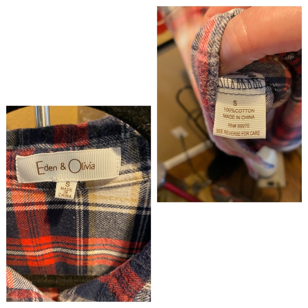 Anthropologie custom bleached flannel - Picture 13 of 13